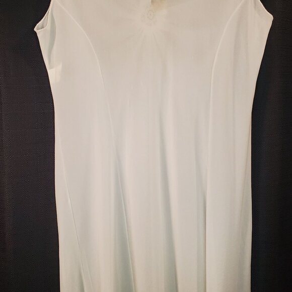 Vintage Margit Brandt For R USA Ivory Sheer Knee Length Slip Women's Size Medium - Picture 6 of 12